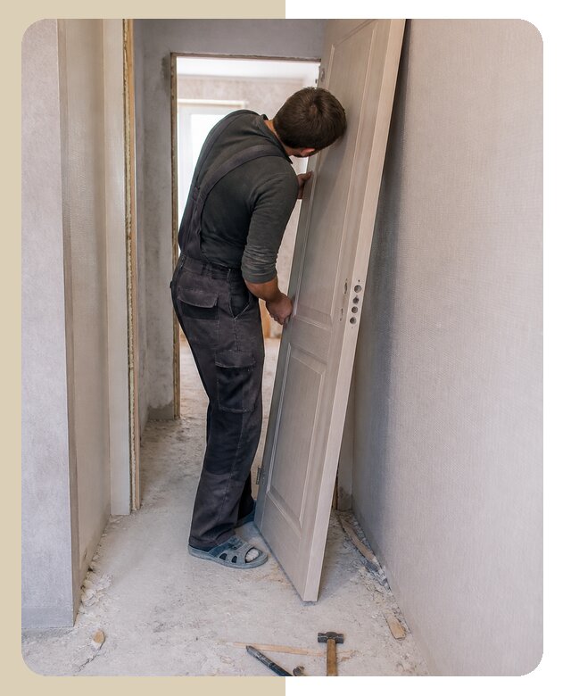 Профессиональный демонтаж межкомнатной двери в Павловском Посаде