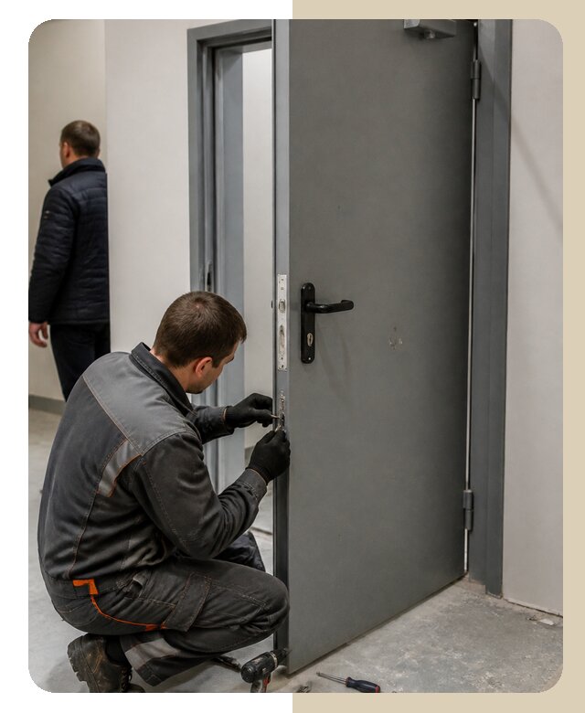 Ремонт противопожарной двери в Павловском Посаде по цене 6605 р. | ДвериЛегко-Пвл