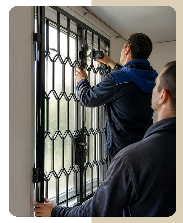 Установка распашных решеток в Павловском Посаде цена от 6605 р. | ДвериЛегко-Пвл