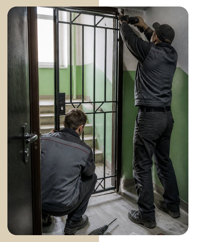 Установка тамбурной решетки под ключ с гарантией в Павловском Посаде