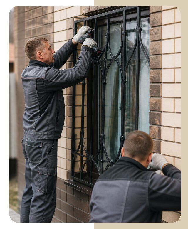 Установка решеток в дом в Павловском Посаде по цене от 3557 р. | ДвериЛегко-Пвл
